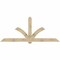 Ekena Millwork Redmond Rough Sawn Timber Gable Bracket, Douglas Fir, 108"W x 45"H x 6"D x 6"F, 10/12 Pitch GBW108X45X0606RED00RDF - alternate 1